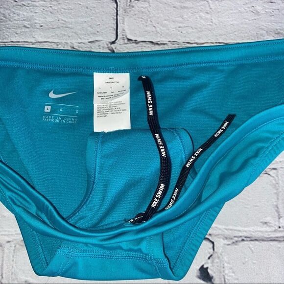 NWT Nike Women's Poly Core Solid Classic Fit Bikini Bottoms Size Large - Picture 2 of 4
